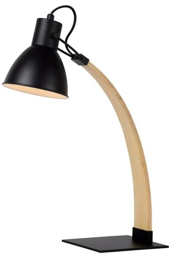 Lucide 03613/01/30 - Lampa de masa CURF 1xE27/60W/230V negru