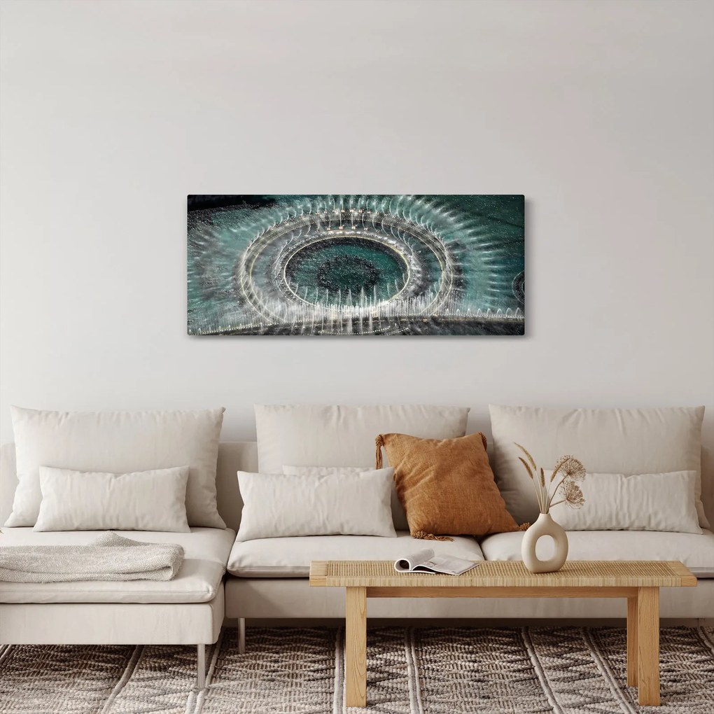 Tablou cu fântănă arteziană (120x50 cm)