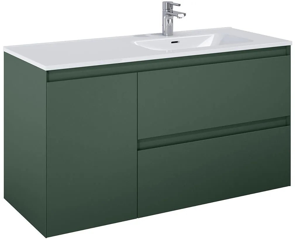 Elita Split dulap 120x45.8x63.5 cm sub chiuveta pe perete verde 169018