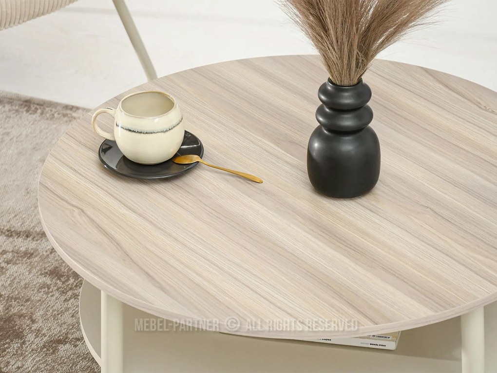 Măsuță de cafea Randolf Xl (cenușiu bej + crem). 1111702