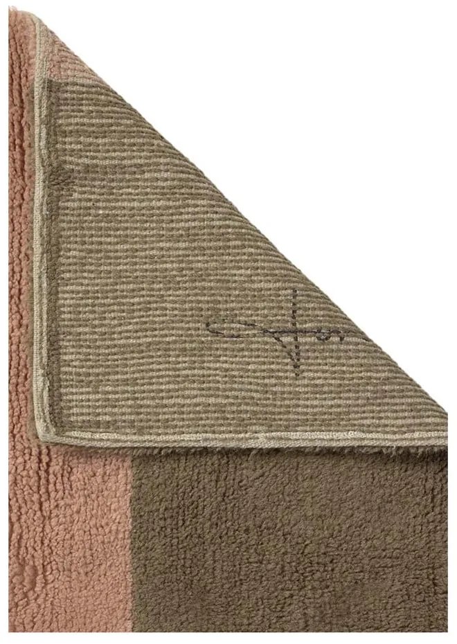 Covor tip traversă țesut manual din lână 80x230 cm Chroma Dusty Pink – Lorena Canals