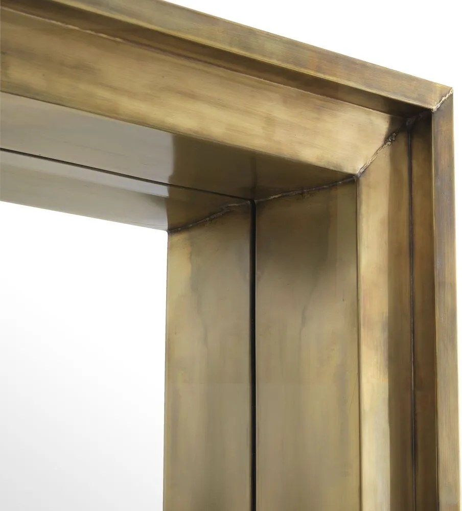 Oglinda decorativa design LUX din otel finisaj alama vintage Magenta 200x80cm 113613 HZ