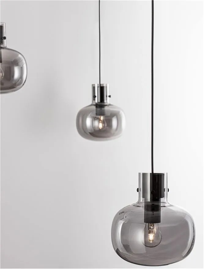 Lustra cu 4 pendule design modern CINZIA fumuriu