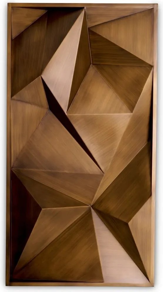 Decoratiune de perete LUX, Otel, Alama periata, Bravura