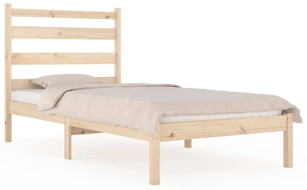 3103638 vidaXL Cadru de pat, 100x200 cm, lemn masiv de pin