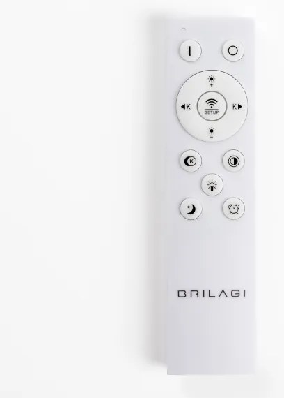 Brilagi - Plafonieră LED FALCON II, dimabilă, 67W, 230V, Ø 40 cm, albă + telecomandă