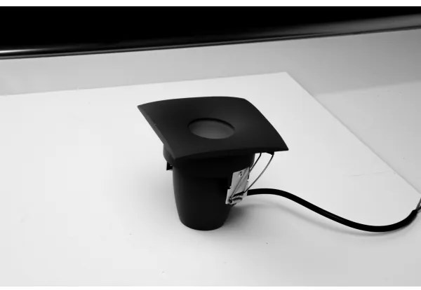 Corp de iluminat încastrat pentru baie ROMOLO 1xGU10/50W/230V IP65 negru Azzardo AZ5392