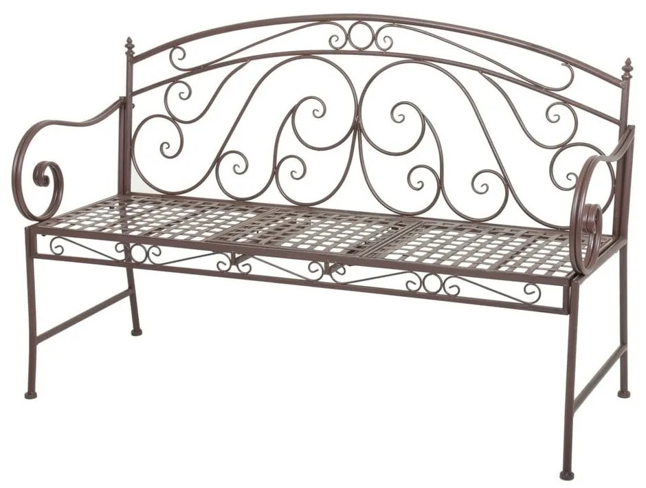 Bancă de grădină maro din metal Saket – Garden Pleasure