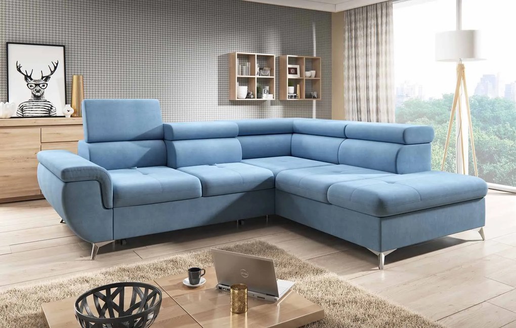 Coltar living extensibil Monk L pe dreapta – L271 x l222 x h101 cm