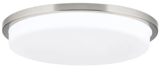 Plafoniera LED moderna LEROX 40cm crom satin