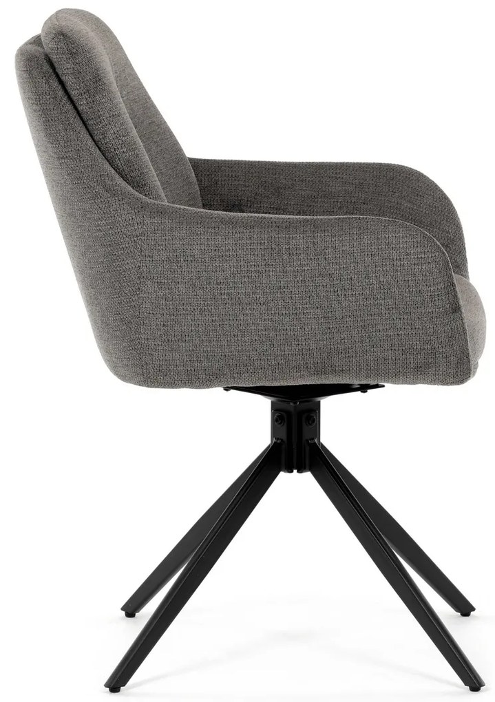 Set de scaune de sufragerie cu mecanism deîntoarcere DCH-P3174 GREY2, 2 buc.