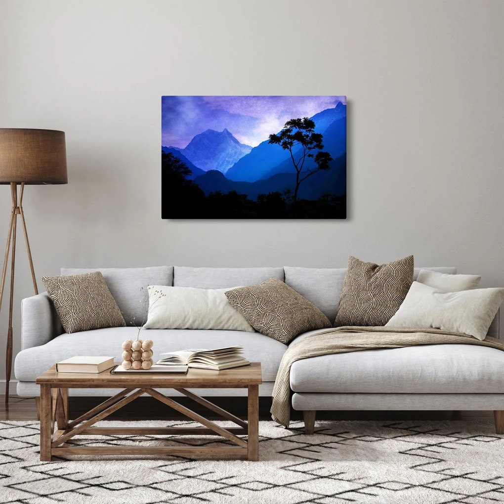 Tablou - Cerul de noapte din Nepal (90x60 cm)