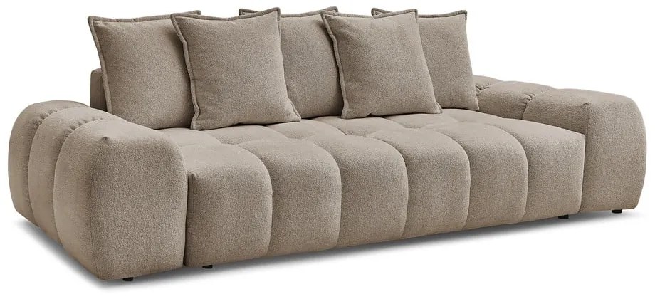 Canapea taupe cu tapițerie din chenille 278 cm Everest – Bobochic Paris
