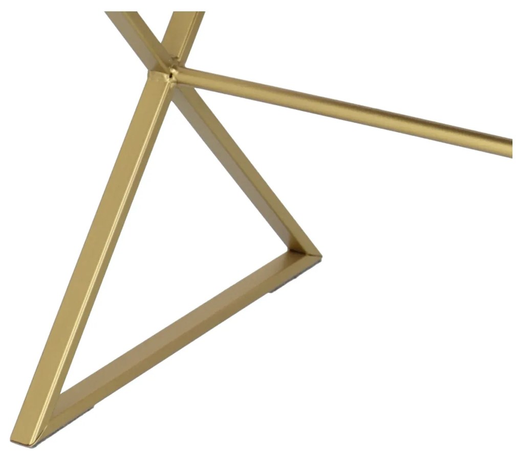 Bancuta eleganta din catifea cu baza metalica aurie, design modern 51x35x53 cm - ROZ - 51x35x53 cm - Baza metalica aurie