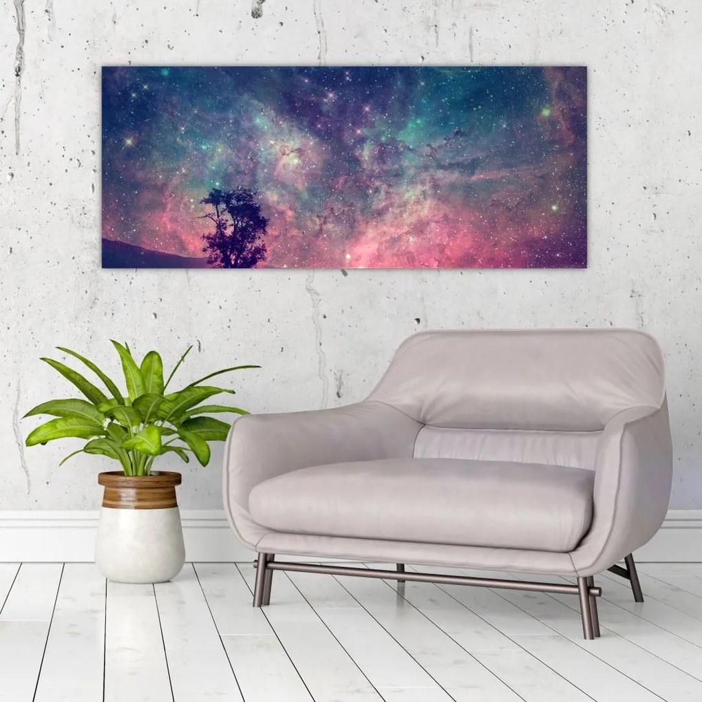 Tablou - Cer de noapte din alta dimensie (120x50 cm)