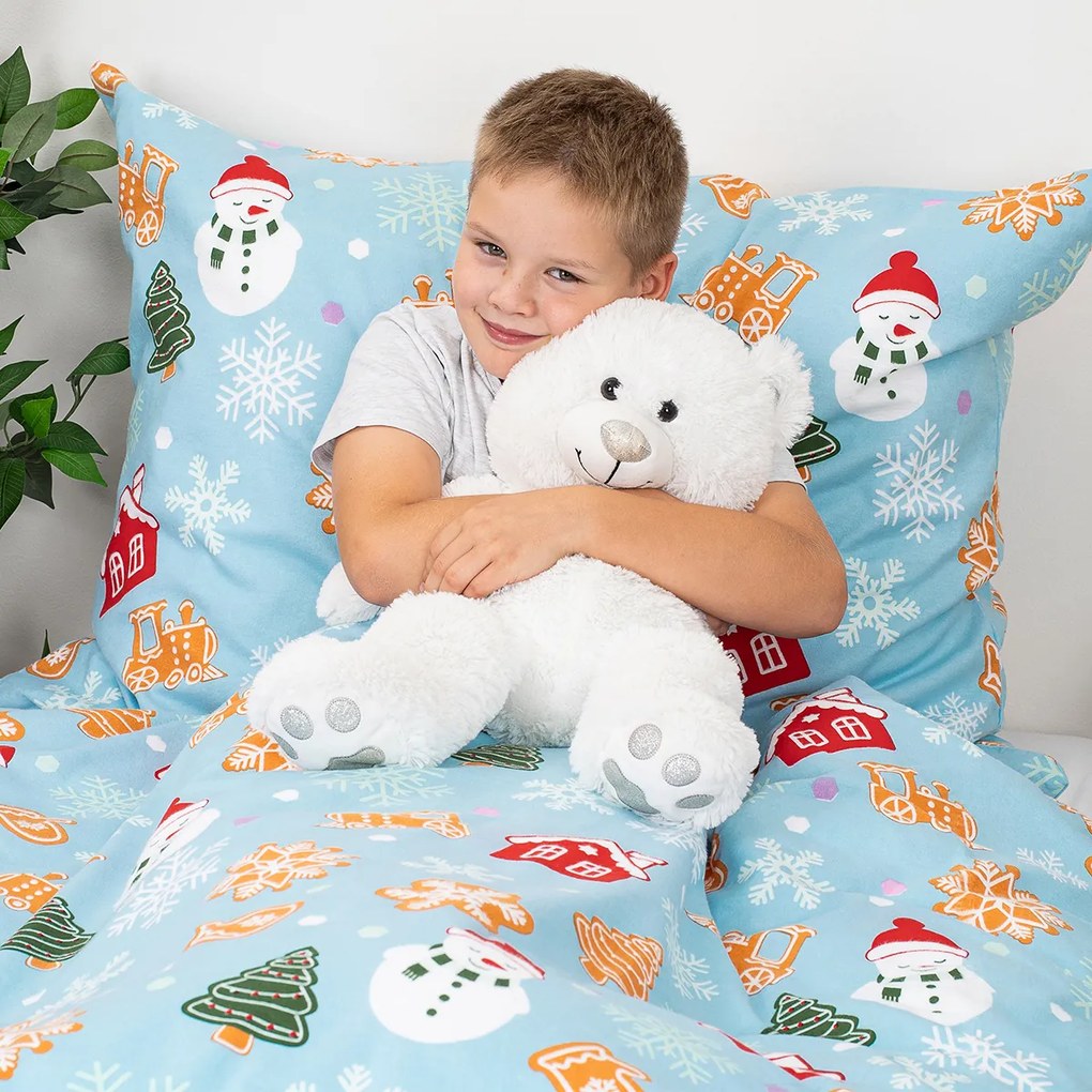 Lenjerie de pat din flanel 4Home Sweet Winter, 140x 200 cm, 70 x 90 cm, 140 x 200 cm, 70 x 90 cm