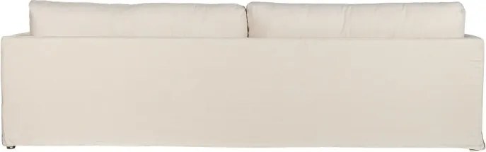 Canapea 4 locuri din in și bumbac bej, cu perne decorative incluse, „Canvas"