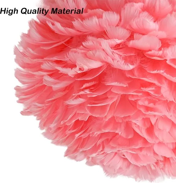 BRILAGI - Plafonieră FEATHER 3x E27/40W/230V Ø 50 cm, roz