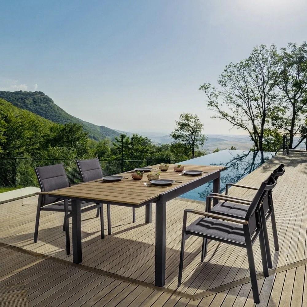 Masă de grădină din aluminiu 90x140 cm Elias – Bizzotto