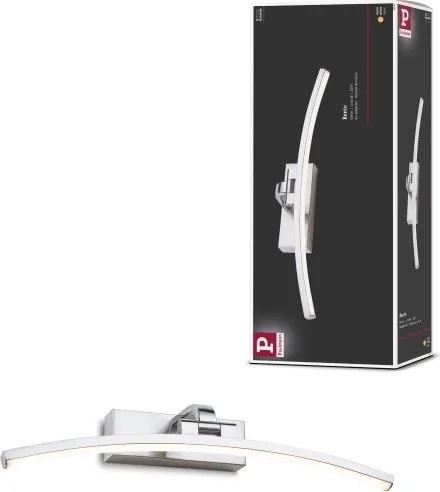 Paulmann 95557 - Aplica LED pentru tablouri BENTO, 8,5 W, 230 V, 40 cm, crom mat