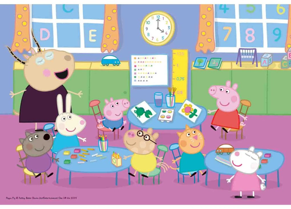 PUZZLE PEPPA PIG LA SCOALA, 35 PIESE - RAVENSBURGER (RVSPC08627)