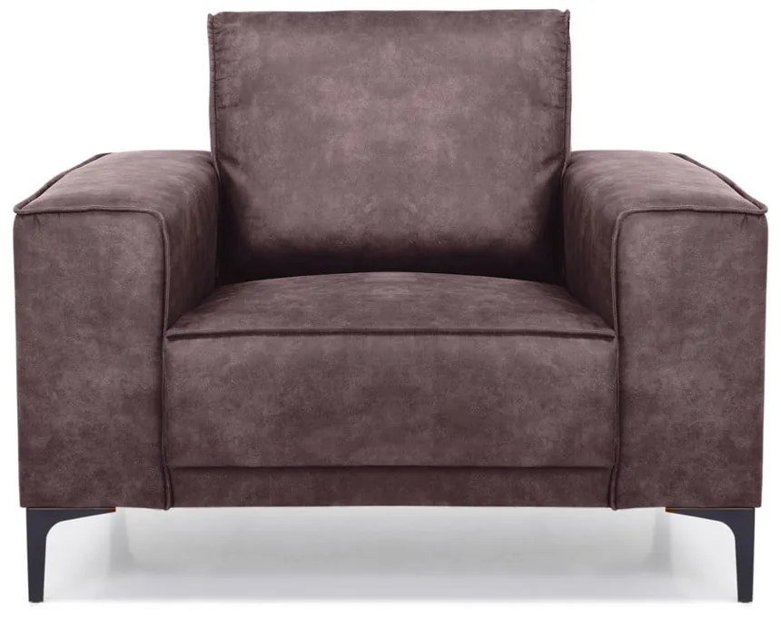 Fotoliu maro din imitație de piele Copenhagen - Scandic