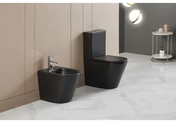Sapho - WC combinat PACO, ceramică, negru