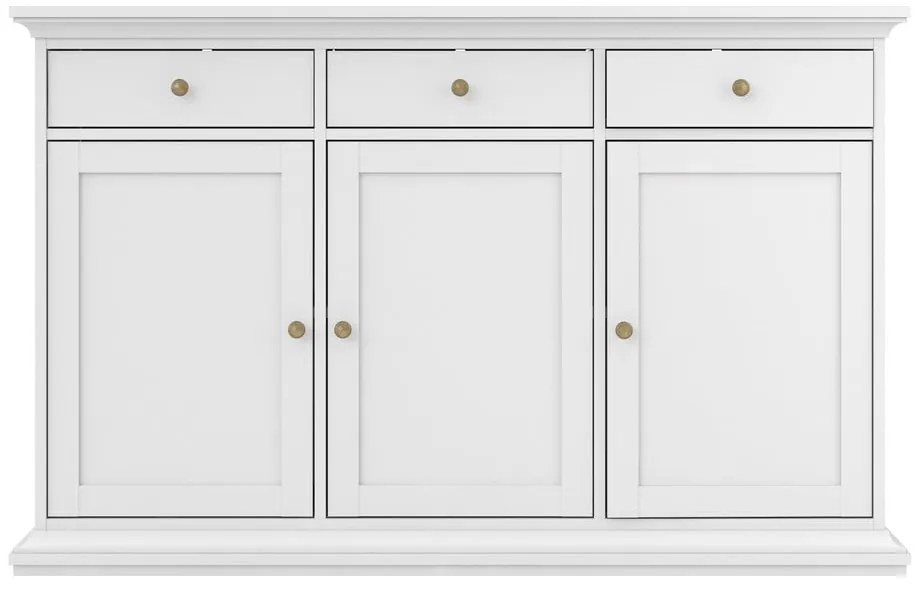 Comodă albă joasă 144x92 cm Paris – Tvilum