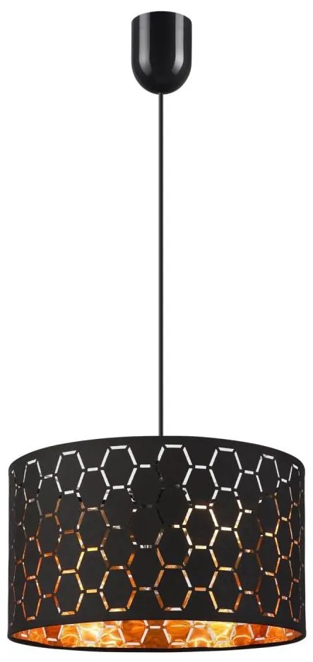 Pendul ULLE pe cablu, 1xE27/15W/230V, negru