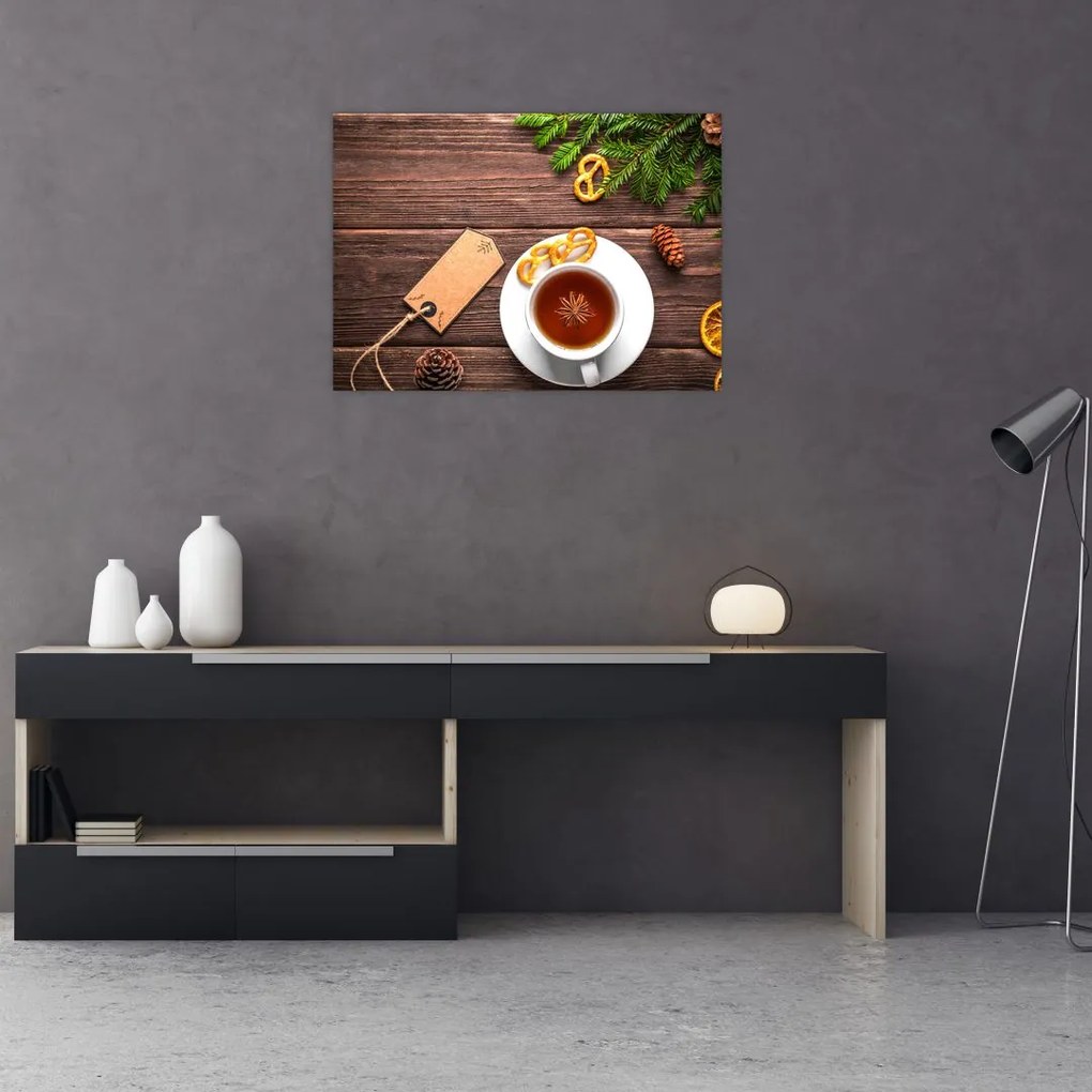 Tablou - ceașca cu decorații (70x50 cm)