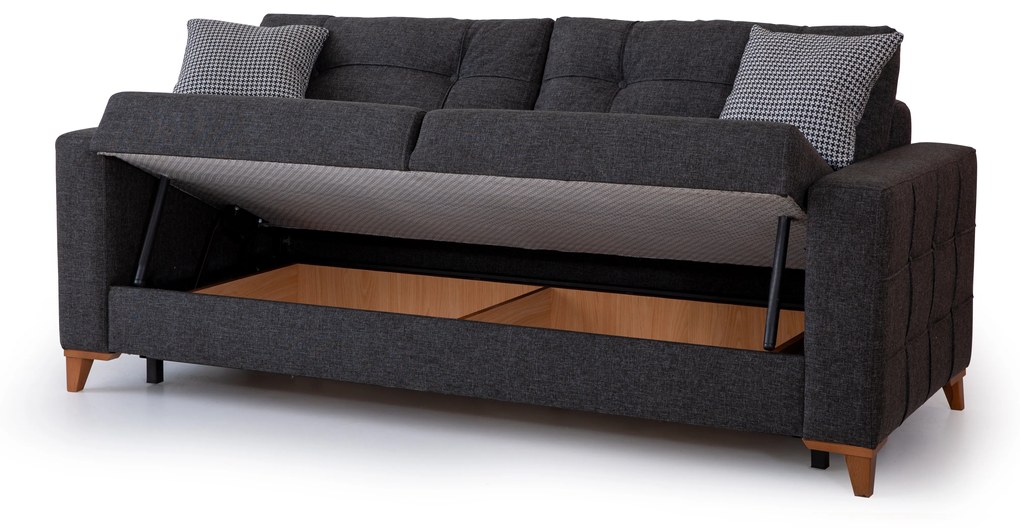 Set canapea extensibila de 210cm si fotoliu alya