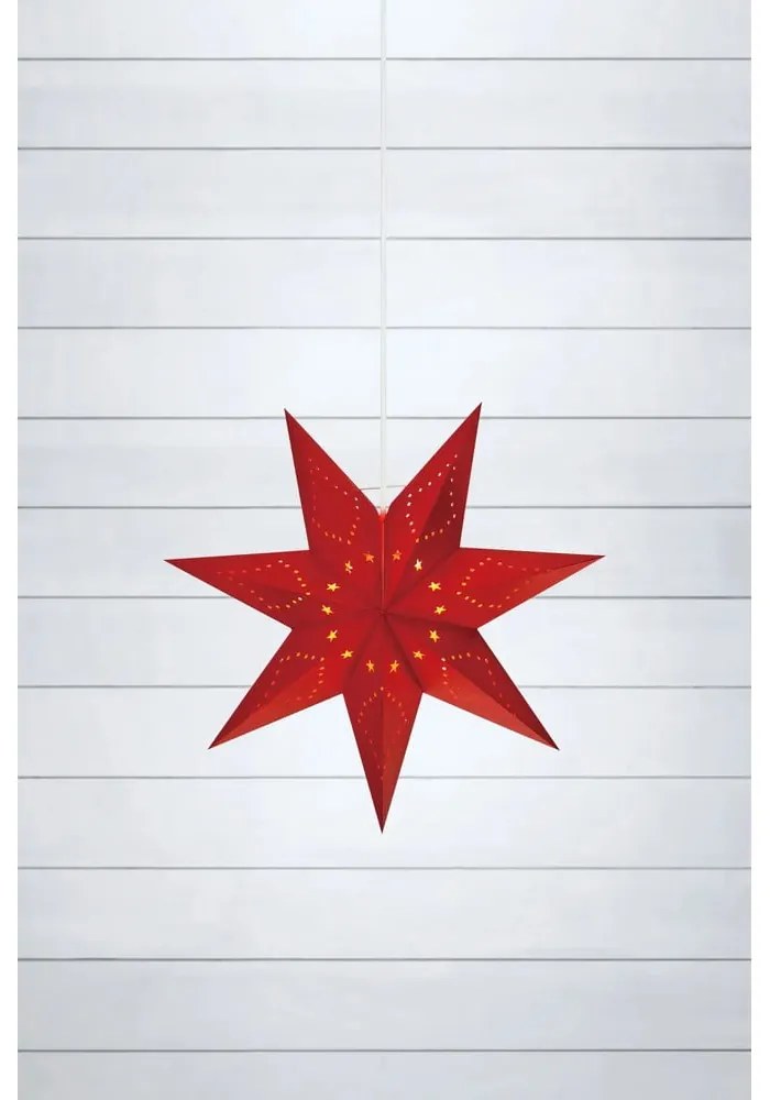 Decorațiune luminoasă de Crăciun roșie suspendată Saturnus – Markslöjd