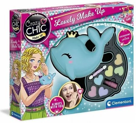 Clementoni Make-up set Crazy Chic delfin, 27 x 22cm