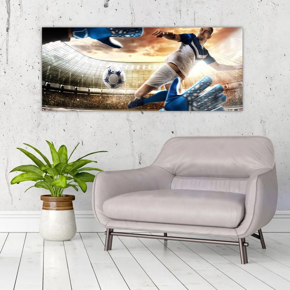 Tablou - Fotbalist (120x50 cm)