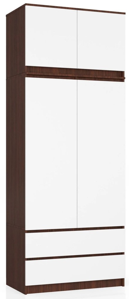 Suprastructură pentru dulap Sashka  (wenge + Alb). 1069952