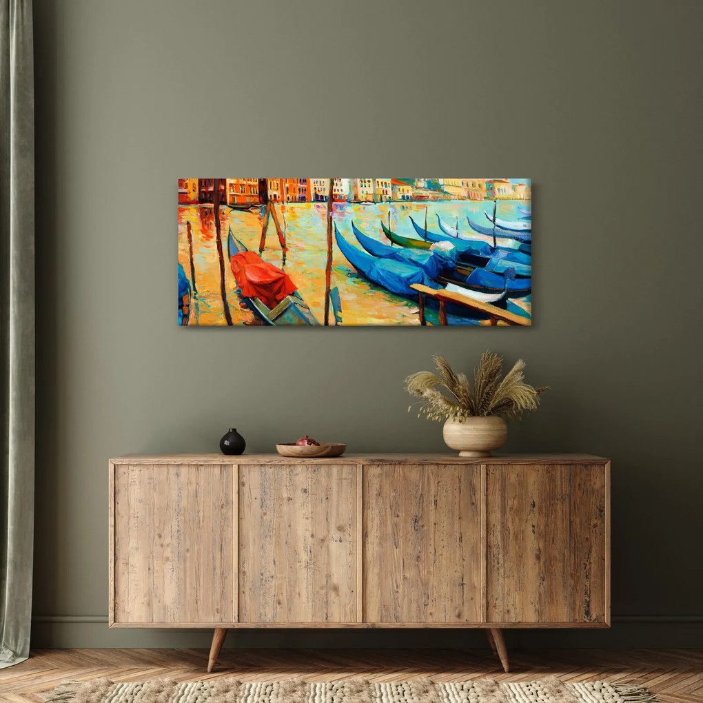 Tablou - Port în Veneția (120x50 cm)