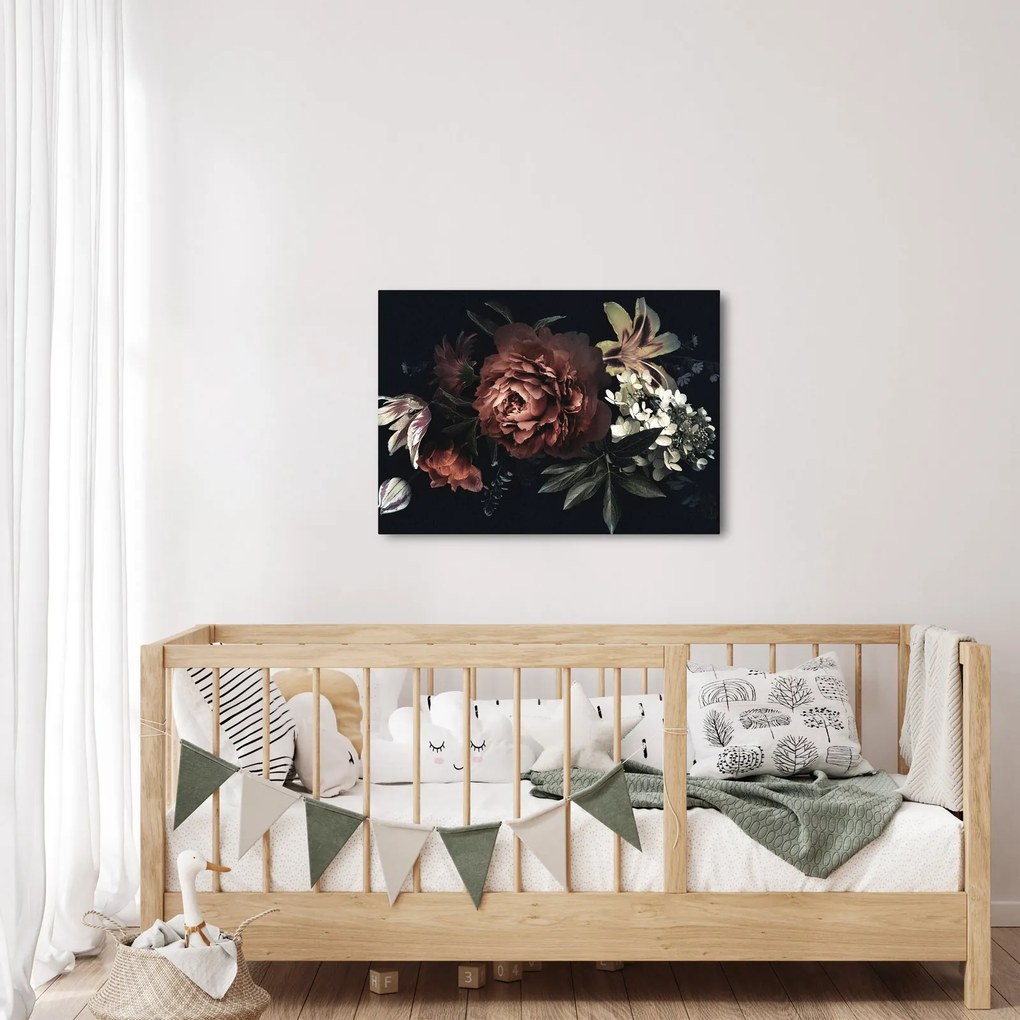 Tablou - Flori întunecate (70x50 cm)