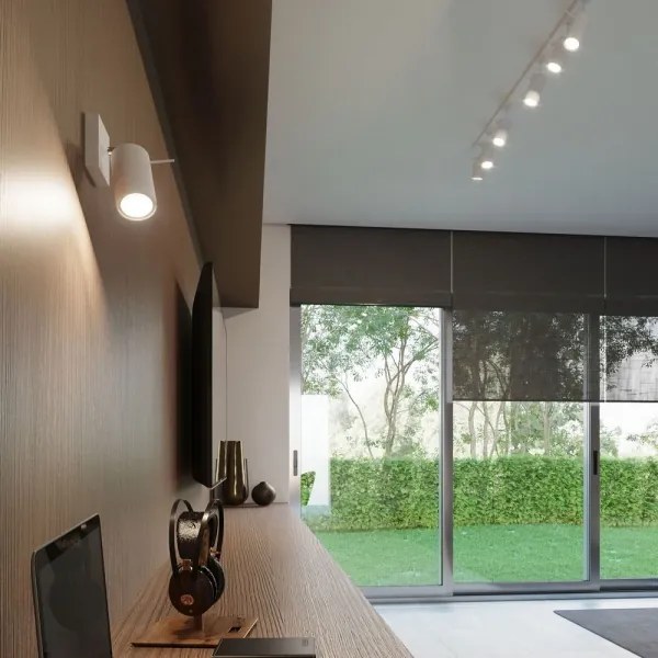 Spot de perete RING 1xGU10/40W/230V alb Sollux SL.1024