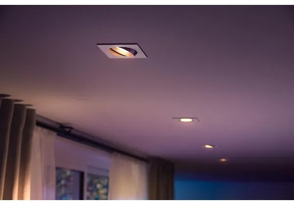 Plafonieră LED RGB încastrată Hue CENTURA 1xGU10/5,7W/230V Philips 50551/31/P7