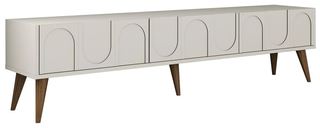 Masă TV/Dulap Bipemu 3 (crem + Nuc) . 1095684