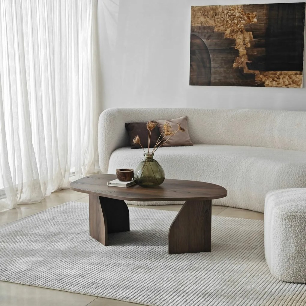 Măsuță de conferință Rock Walnut