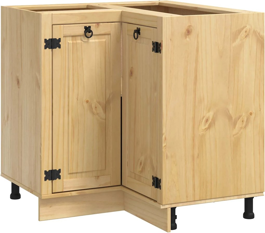 vidaXL Dulap cu raft SKI Maro Miere 60 x 32 x 40 cm Lemn de pin masiv