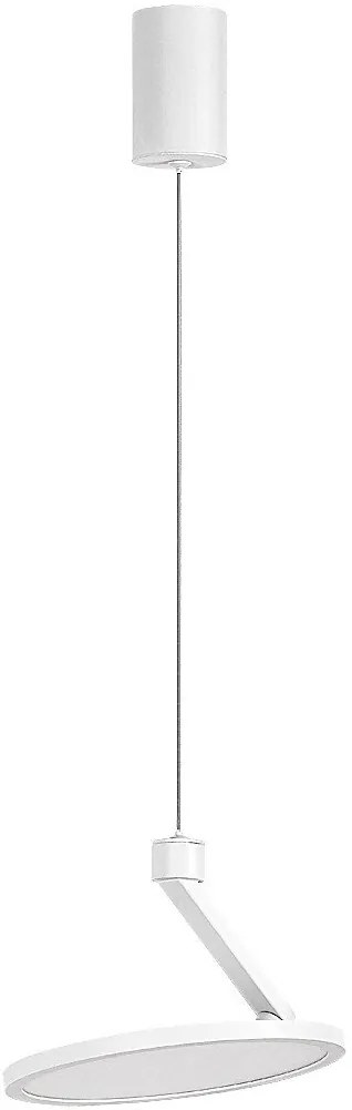 Lustra LED din metal alb reglabila Ovidia