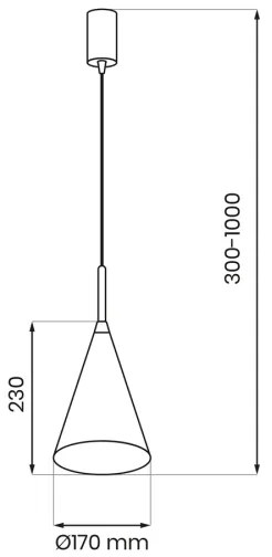 Lustră suspendată pe cablu CAPITAL 1xGX53/15W/230V, Ø 17 cm, crem