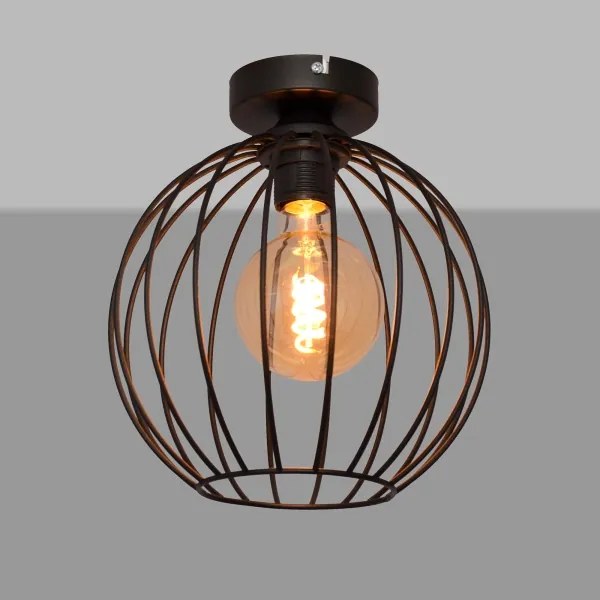 Lustră aplicată MERCURE 1xE27/15W/230V d. 24 cm neagră