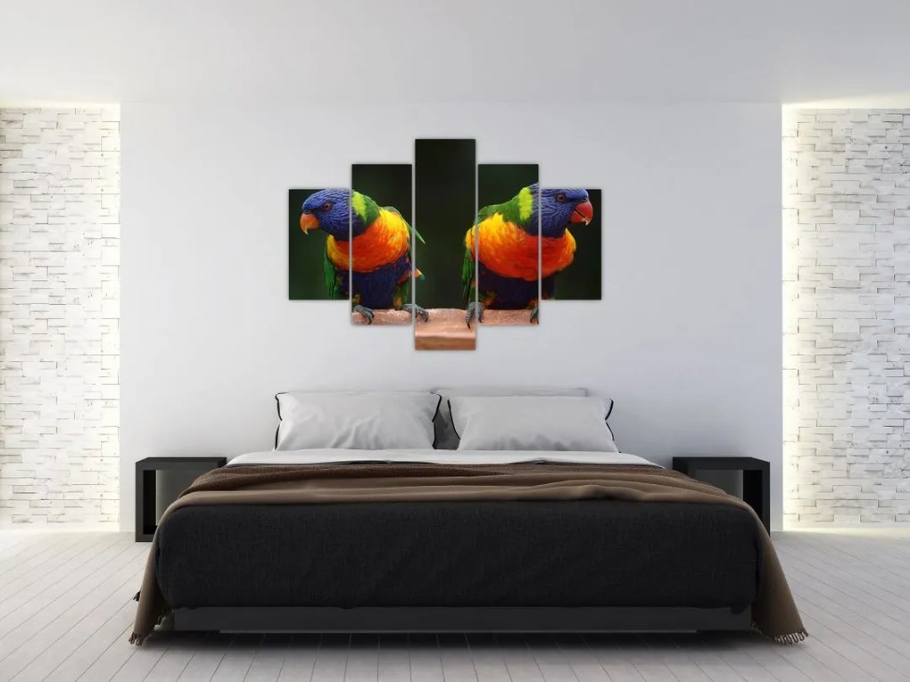 Tablou cu papagali (150x105 cm)