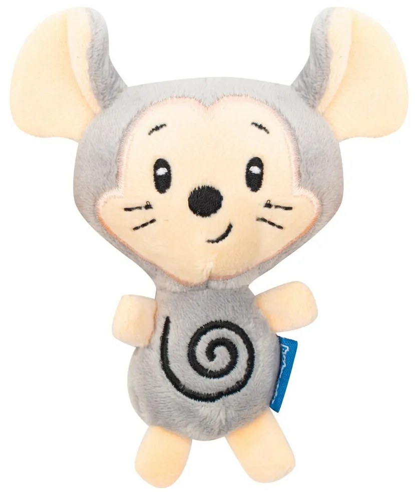 Baby Mix Jucărie de pluș pentru cărucior, șoricelși bufniță, 50 x 12 cm