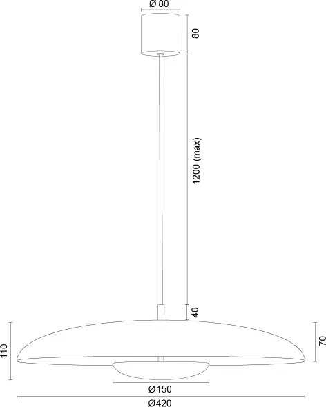 Argon 8868 - Lustră LED suspendată pe cablu BOLTON LED/12,5W/230V 3000K negru