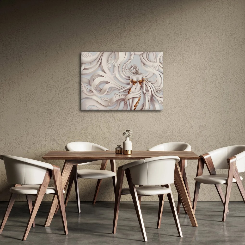 Tablou - Zeița motiv floral (70x50 cm)