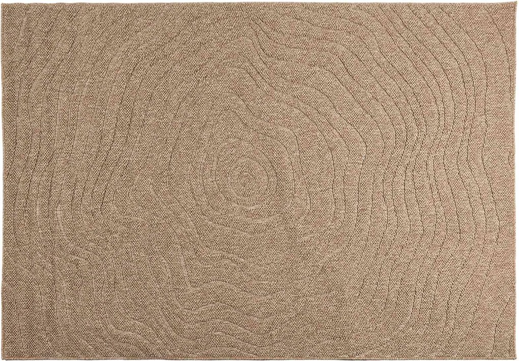 vidaXL Covoare de zonă Moiré AGIRA natural 170 x 120 cm Poliester